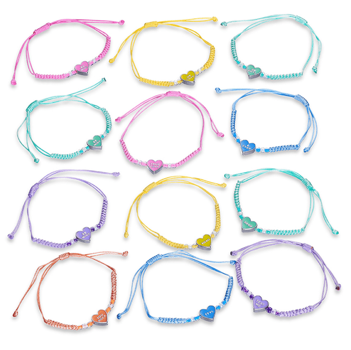 Top Trenz Accessories Green / True Love Be Mine Conversation Heart valentine bracelets