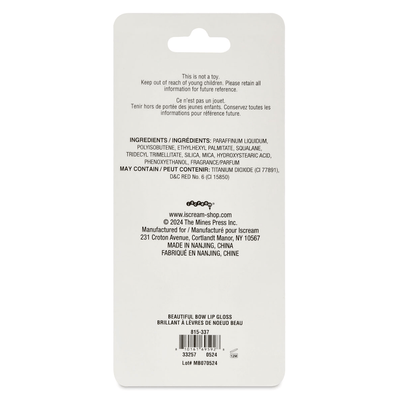 iScream Accessories Beautiful Bow Lip Gloss