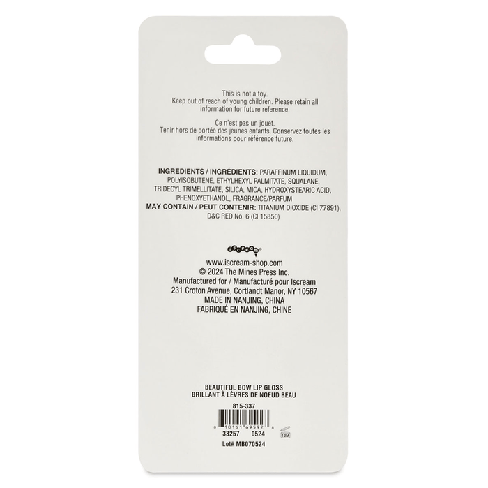 iScream Accessories Beautiful Bow Lip Gloss