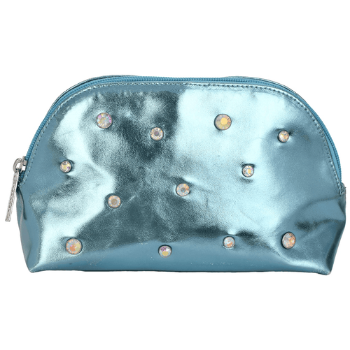 iScream Accessories Blue Candy Gem Oval Cosmetic Bag
