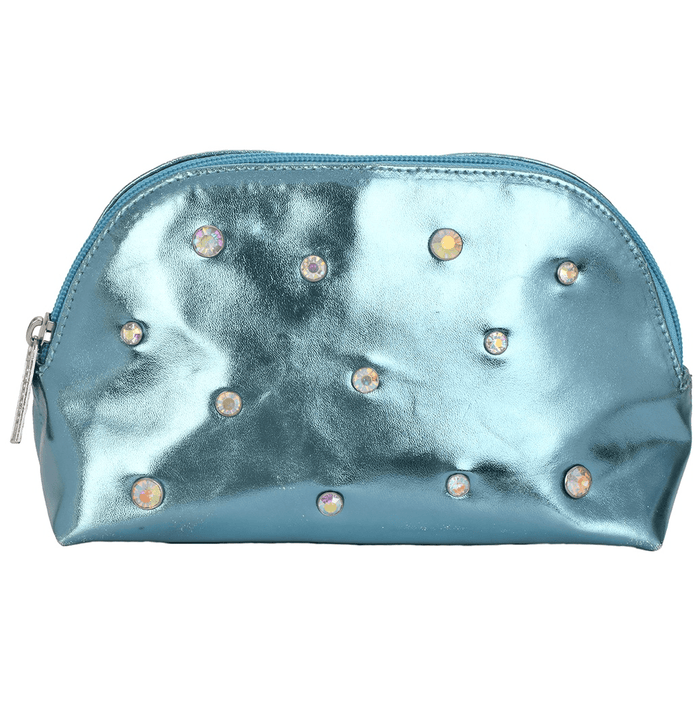iScream Accessories Blue Candy Gem Oval Cosmetic Bag
