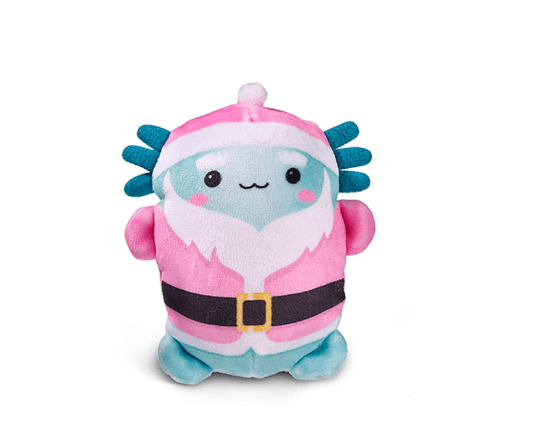 Top Trenz Accessories Santa Puff Bubble Stuffed Squishy Friends - A Very Axolotl Christmas