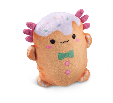 Top Trenz Accessories Ginger Puff Bubble Stuffed Squishy Friends - A Very Axolotl Christmas