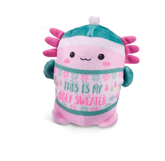 Top Trenz Accessories Sweater Squish Bubble Stuffed Squishy Friends - A Very Axolotl Christmas
