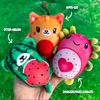 Top Trenz Accessories Bubble Stuffed Squishy Friends - Fruit Mashup