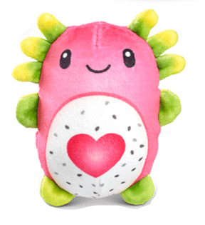 Top Trenz Accessories Dragonuit-Axolot Bubble Stuffed Squishy Friends - Fruit Mashup