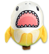 Top Trenz Accessories Shark-Nana Bubble Stuffed Squishy Friends - Fruit Mashup