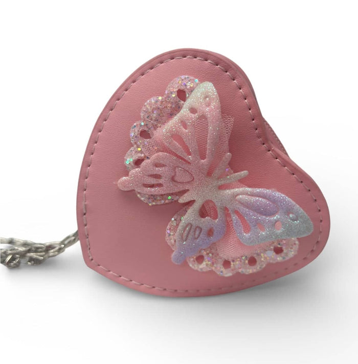 Lola + The Boys Accessories Butterfly Mini Heart Bag