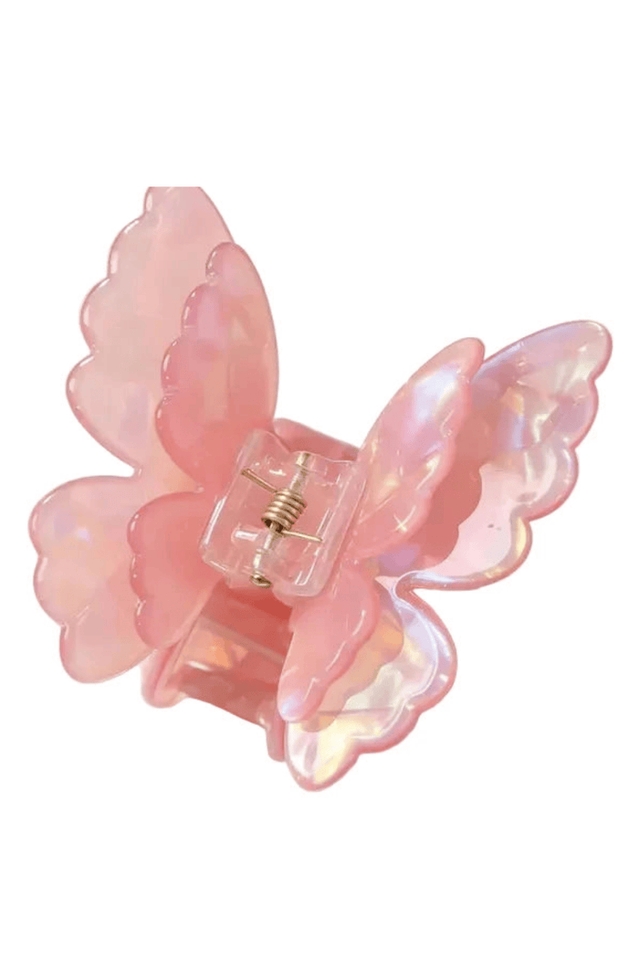 Lotus Accessories Butterfly Pearl Claw Clip