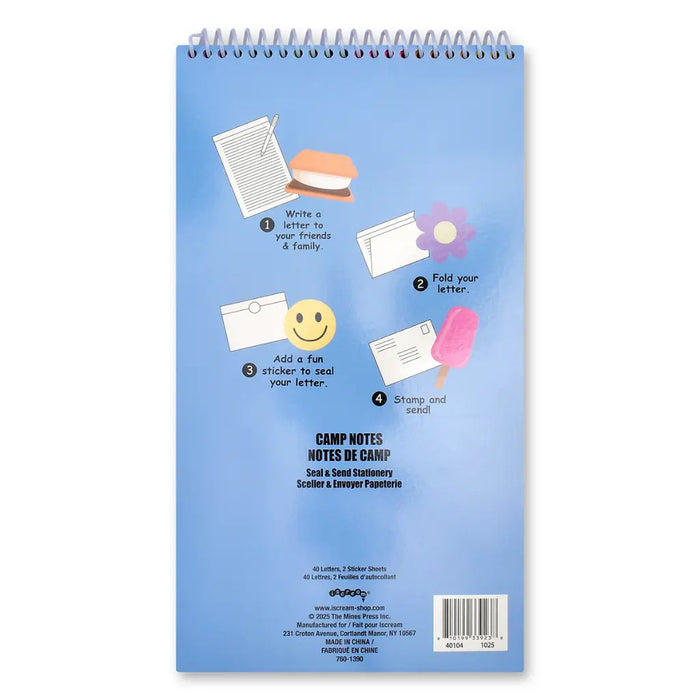 iScream Accessories Camp Notes Seal & Send Stationery