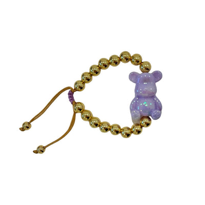 exclude-new-arriv Accessories Lavender Hologram Bear Candy Bear Bracelets