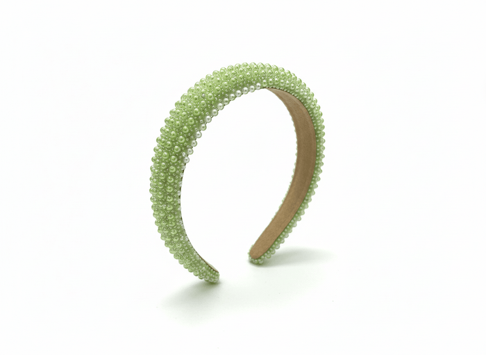 Lotus Accessories Green Candy Encrusted Headband