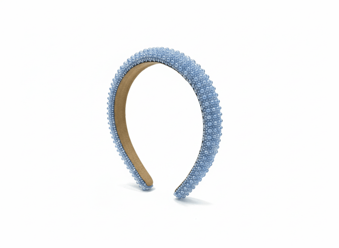 Lotus Accessories Light Blue Candy Encrusted Headband