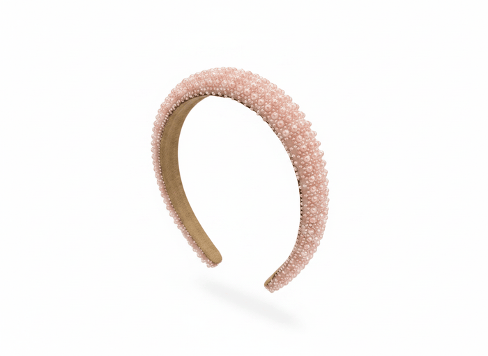 Lotus Accessories Light Pink Candy Encrusted Headband