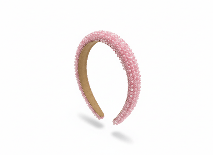Lotus Accessories Pink Candy Encrusted Headband