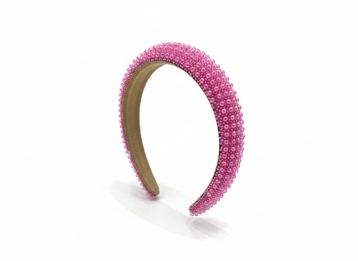 Lotus Accessories Hot Pink Candy Encrusted Headband