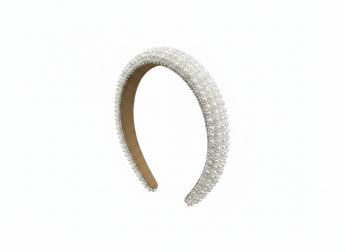 Lotus Accessories White Candy Encrusted Headband