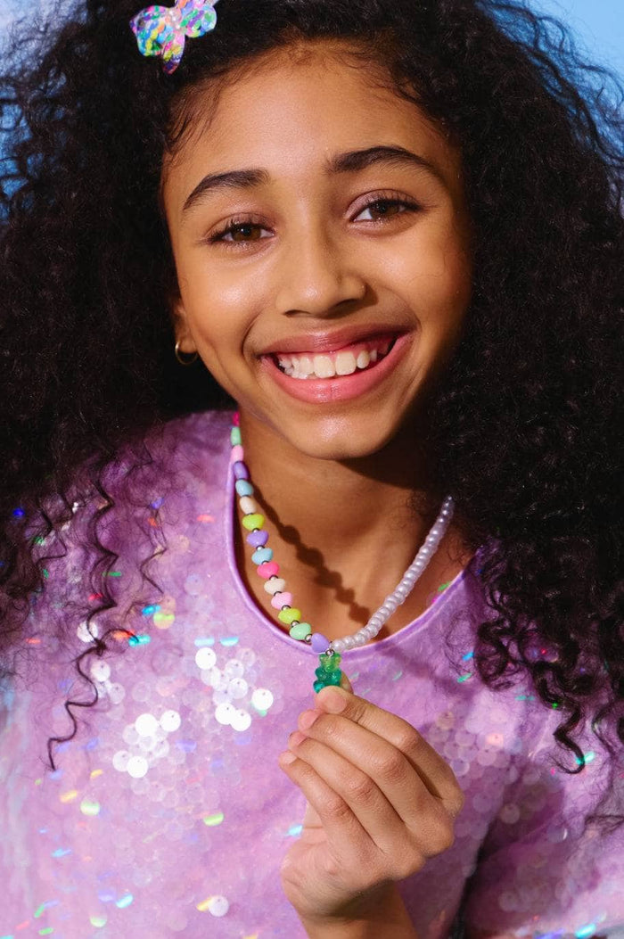 exclude-fall Accessories Candy Heart Bear Necklace