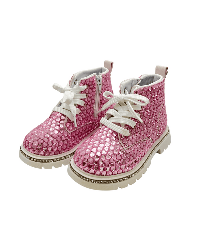 Lola + The Boys Accessories 7С (23) Candy Hearts Combat Boots