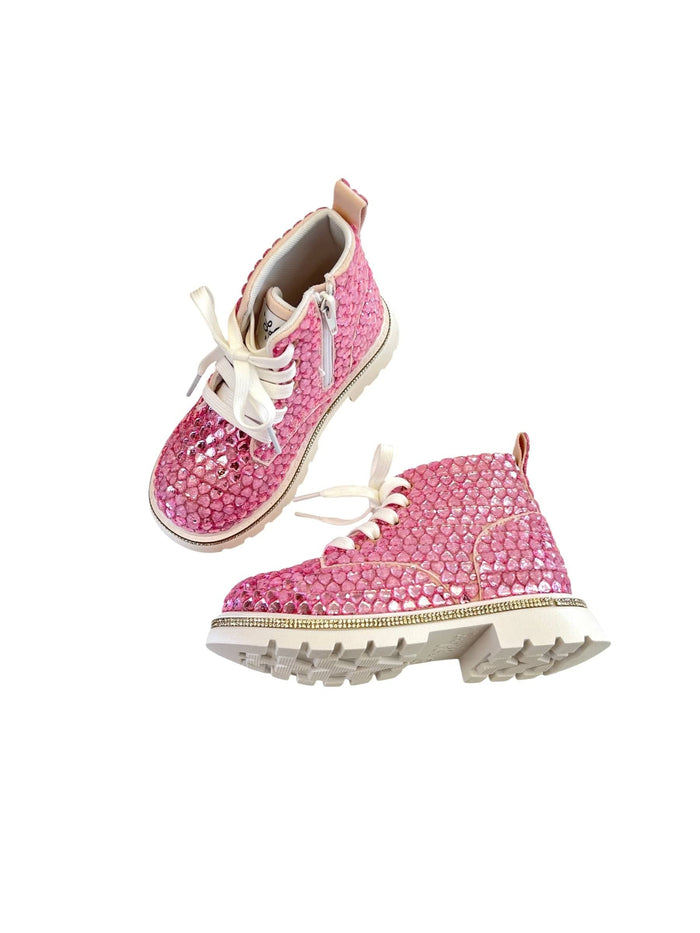Lola + The Boys Accessories Candy Hearts Combat Boots
