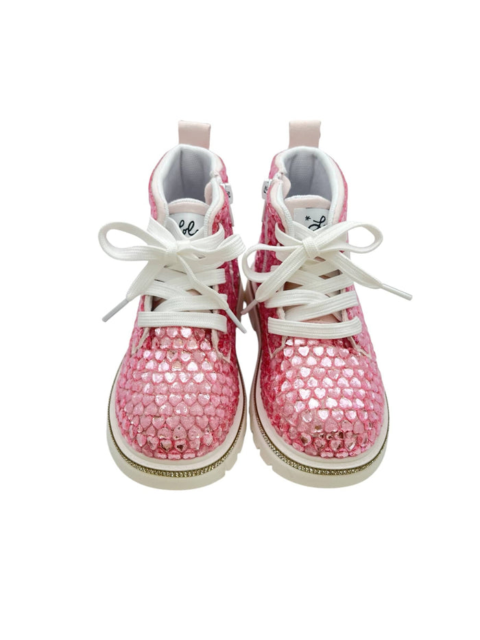 Lola + The Boys Accessories Candy Hearts Combat Boots