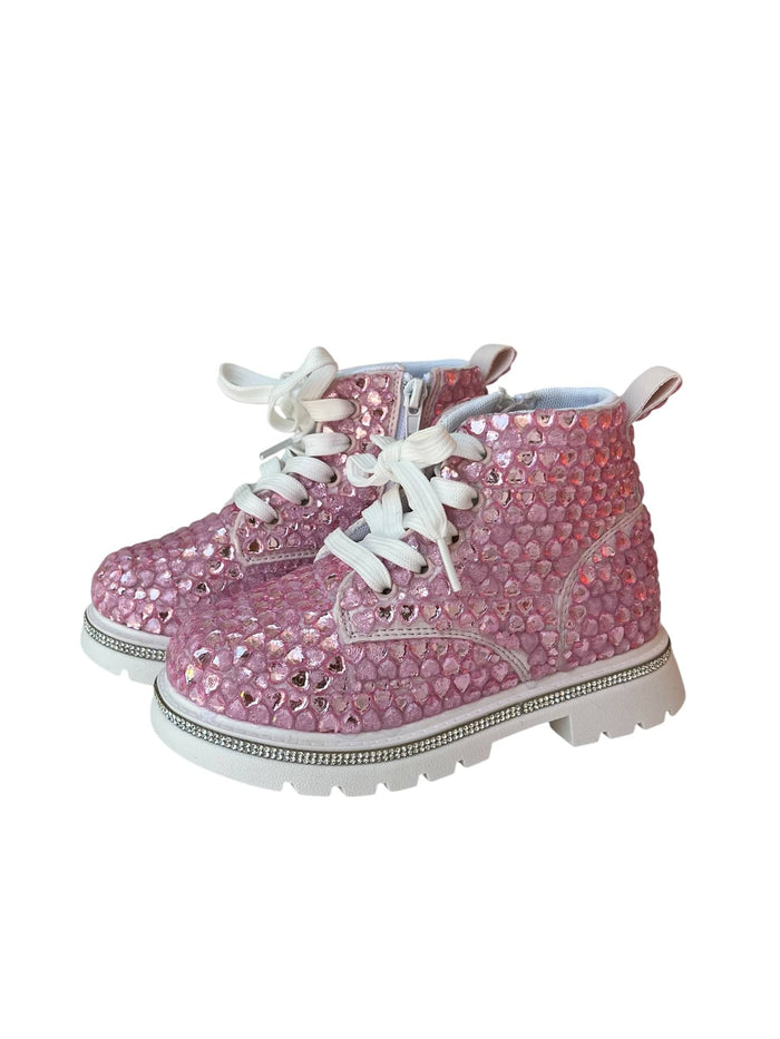 Lola + The Boys Accessories Candy Hearts Combat Boots
