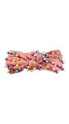 Lola + The Boys Accessories Light Pink Candy Pearl Knot Headband