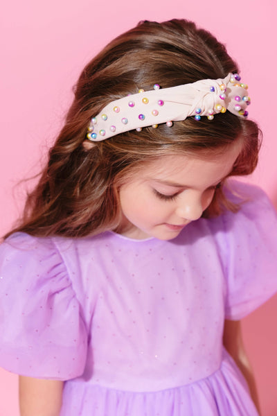 Lola + The Boys Accessories Candy Pearl Knot Headband