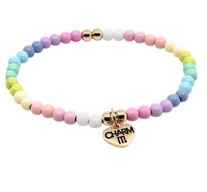 lola-hellokitty Accessories 4mm Pastel Stretch Bead Bracelet Charm It! Charms & Bracelets