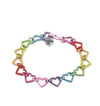 Lola + The Boys Accessories Rainbow Heart Link Bracelet Charm It! Charms & Bracelets