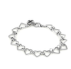 Lola + The Boys Accessories Silver Heart Chain Bracelet Charm It! Charms & Bracelets