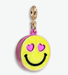 Lola + The Boys Accessories Gold Glitter Smiley Face Charm Charm It! Charms!