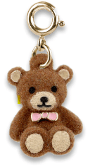 Lola + The Boys Accessories Gold Fuzzy Bear Charm It! Charms!
