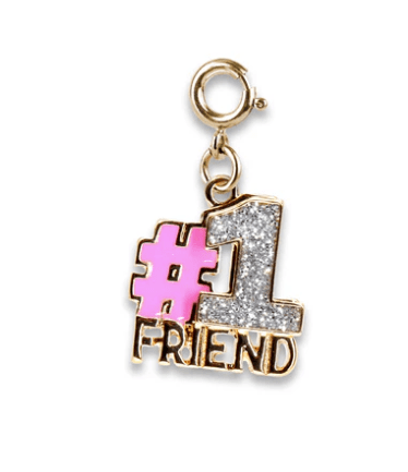 Charm It! Accessories Gold Glitter #1 Friend Charm Charm It! Fun Charms