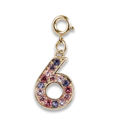 Charm It! Accessories Gold Pink Multi 6 Charm Charm It! Fun Charms