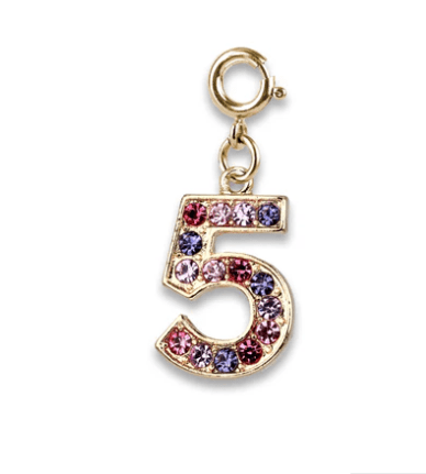 Charm It! Accessories Gold Pink Multi 5 Charm Charm It! Fun Charms