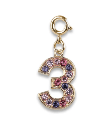 Charm It! Accessories Gold Pink Multi 3 Charm Charm It! Fun Charms