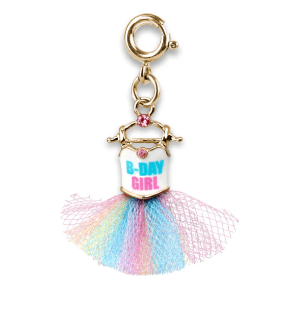 Charm It! Accessories Gold B-Day Girl Tutu Charm Charm It! Fun Charms