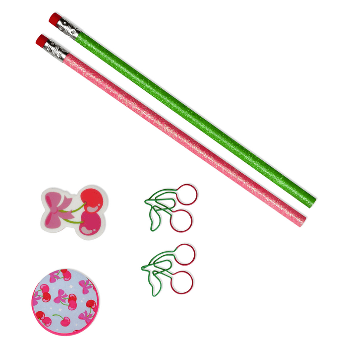 iScream Accessories Cheerful Cherries Stationery Set