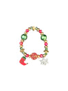 Lola + The Boys Accessories Christmas Charm Bracelet Stack