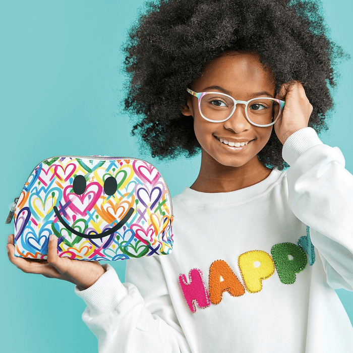 iScream Accessories Corey Paige Hearts Oval Cosmetic Bag