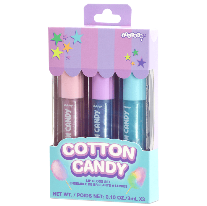 iScream Accessories Cotton Candy Carnival Lip Gloss Set
