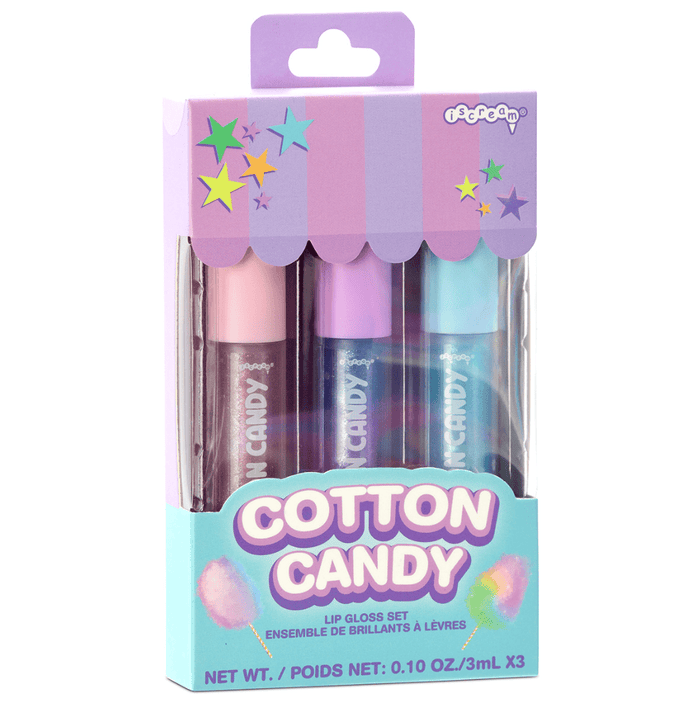 iScream Accessories Cotton Candy Carnival Lip Gloss Set