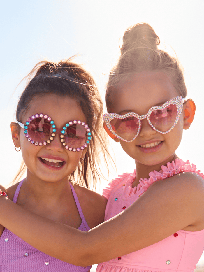 Lola-spring-25 Accessories Crystal Encrusted Heart Sunnies