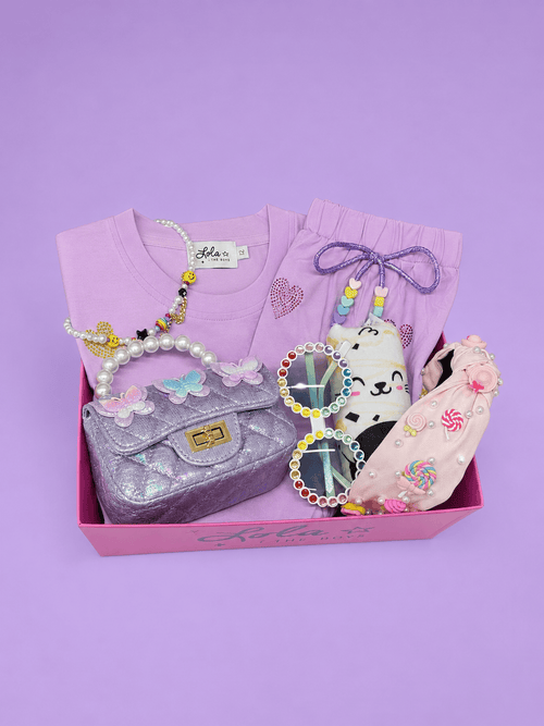 Lola + The Boys Accessories Crystal Hearts Summer Essentials Basket