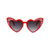 Lola & The Boys Accessories Red Crystal Mini Heart Sunglasses