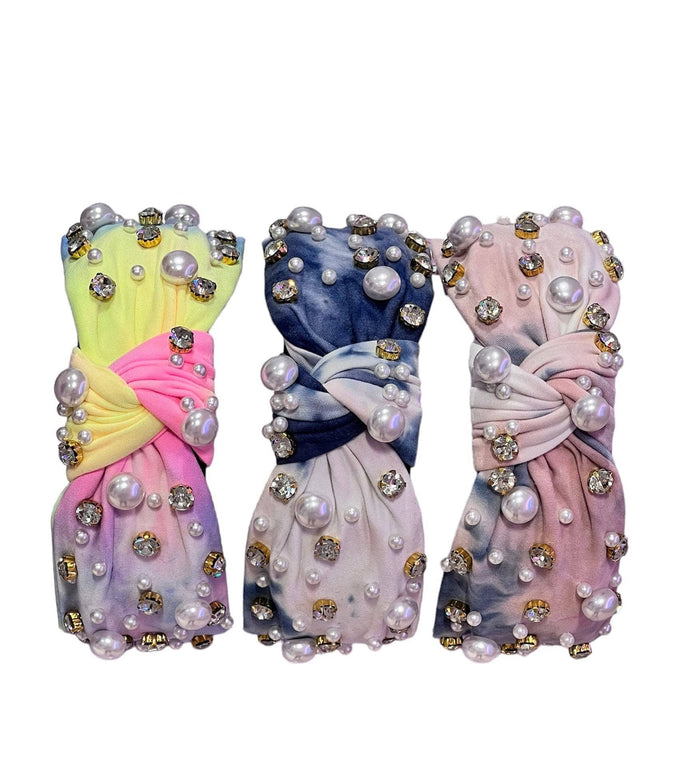 Lola + The Boys Accessories Crystal Pearl Headband