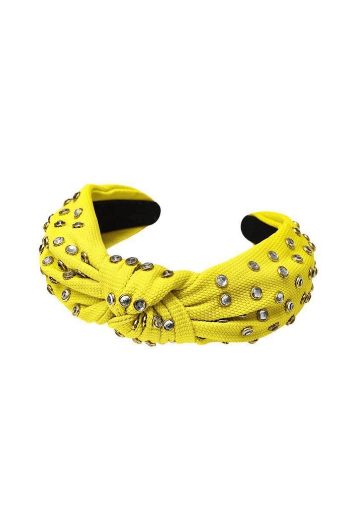 Lola + The Boys Accessories Crystal Studded Knot Headband