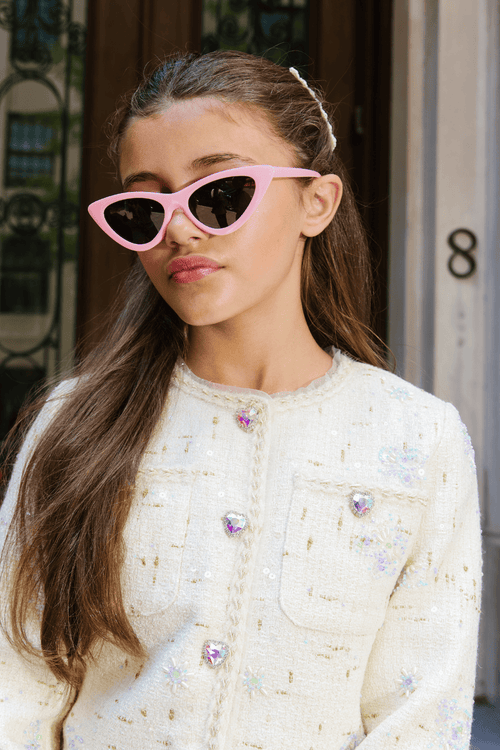 Lola + The Boys Accessories Pink Cutie Cat Eye Sunglasses