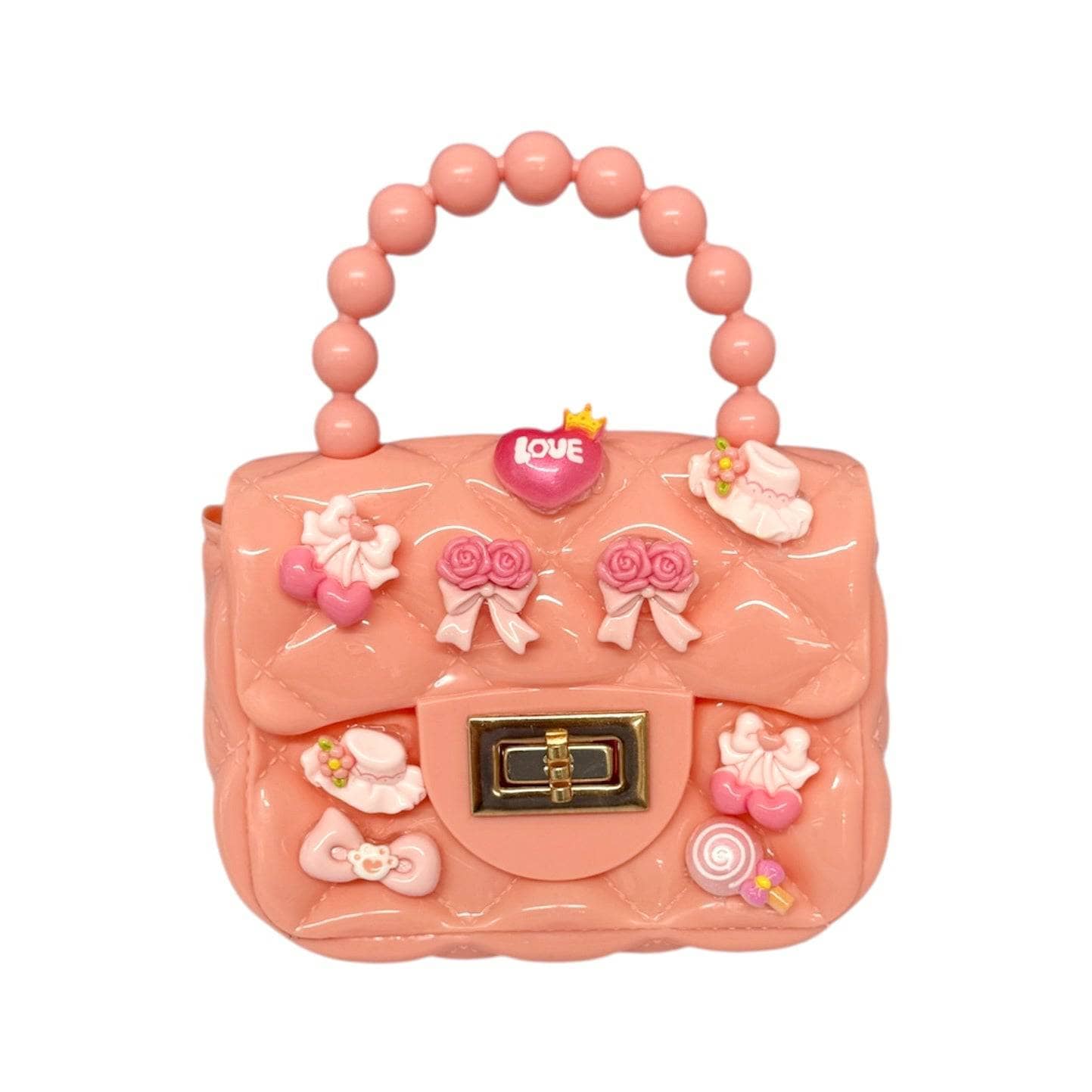 Lola + The Boys Accessories Pink Cutie Charm Mini Purse